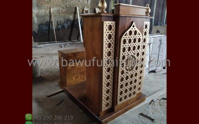Mimbar Minimalis Harga Murah Dari Kayu Jati Jepara