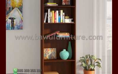 Rak Buku Jati Murah Model Minimalis Terbaru Jepara