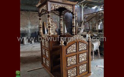 Harga Mimbar Khutbah Jumat Model Atap Kubah Jepara