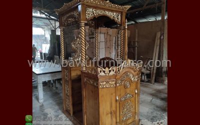 Harga Mimbar Masjid Atap Kubah Dari Kayu Jati Jepara