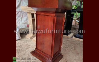 Jual Podium Kayu Jati Model Minimalis