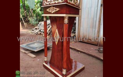 Jual Podium Ukir Dari Kayu Jati Jepara