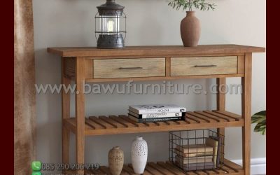 Meja Konsol Kayu Jati Model Minimalis Terbaru Jepara