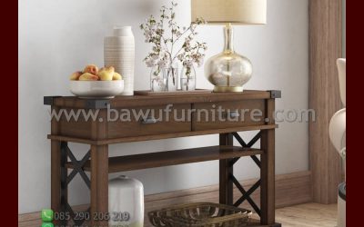 Meja Konsol Kayu Jati Terbaru Model Minimalis Jepara