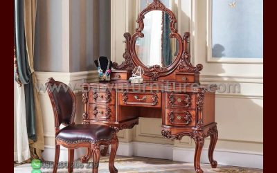 Meja Rias Jati Jepara Model Ukiran Klasik