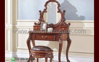Meja Rias Kayu Jati Jepara Model Ukiran