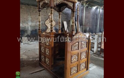 Mimbar Khutbah Jumat Murah Model Atap Kubah Jepara
