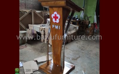 Podium Pidato Minimalis PMI Model Terbaru Jepara