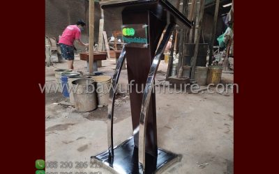 Podium Pidato Pegadaian Minimalis Terbaru