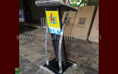 Podium Pidato PLN Model Minimalis Terbaru