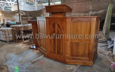 Jual Mimbar Gereja Dari Kayu Jati Jepara