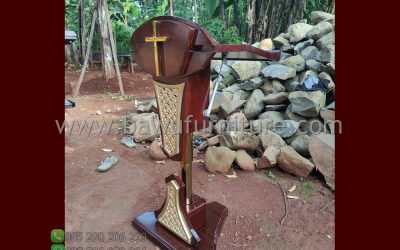 Podium Gereja Jati Modern Model Terbaru