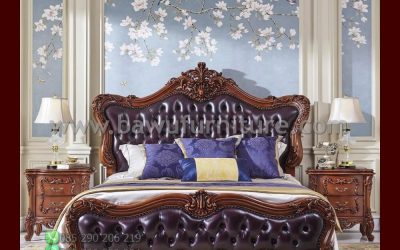 Ranjang Jati Klasik Bergaya Mewah