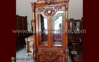 Jual Lemari Hias Ukir Jepara Dari Kayu Jati