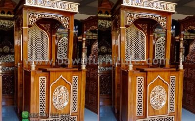 Jual Mimbar Kubah Dari Kayu Jati Jepara