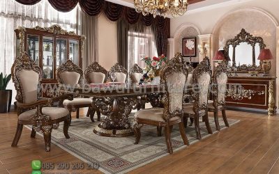 Meja Makan Jati Klasik Dari Jepara