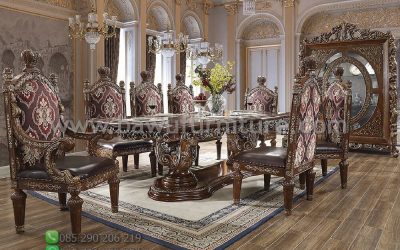 Meja Makan Jati Mewah Dari Jepara