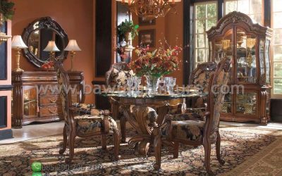 Meja Makan Kayu Jati Klasik