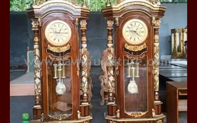 Stock Lemari Jam Hias Model Ukir Jepara