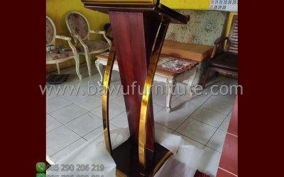 Contoh Podium Jati Stainless Minimalis