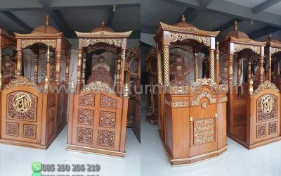 Jual Mimbar Kubah Jati Karya Ukir Jepara