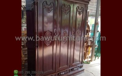 Lemari 3 Pintu Murah Dari Kayu Jati Jepara