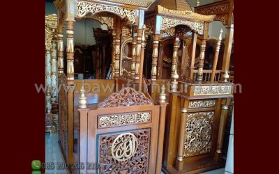 Mimbar Kubah Jepara Murah Dari Kayu Jati