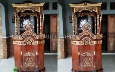 Model Mimbar Kubah Jepara Dari Kayu Jati