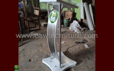 Model Podium Jati Stainless Minimalis Jepara