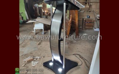 Podium Jati Stainless Murah Model Minimalis