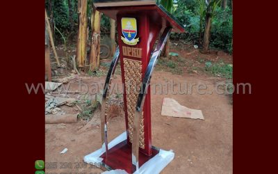 Stock Podium Jati Stainless Model Minimalis