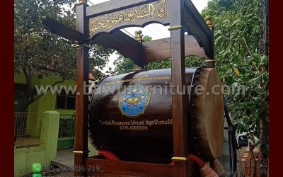 Bedug Jati Untuk Masjid Karya Ukir Jepara