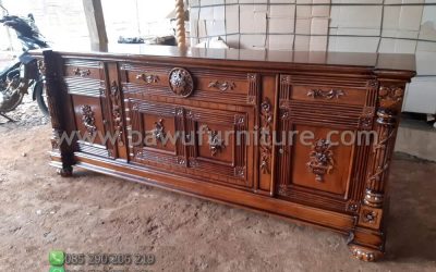 Bufet Kayu Jati Model Ukir Jepara