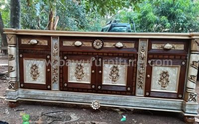 Bufet Ukir Mewah Dari Kayu Jati Jepara