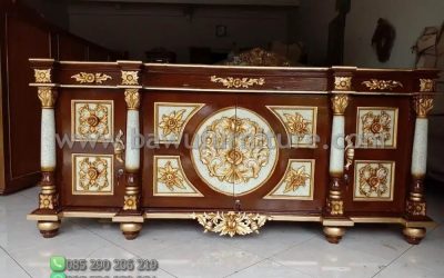 Bufet Ukir Nusantara Dari Kayu Jati Jepara