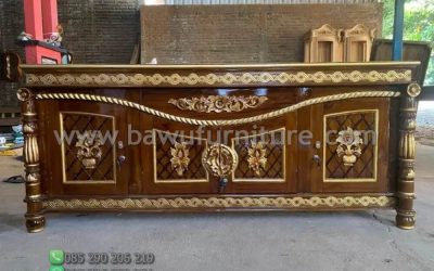 Bufet Ukir Tambang Dari Kayu Jati Jepara