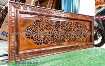 Kaligrafi Kayu Jati Model Ukir Jepara