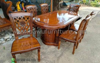 Meja Makan Salina Jati Karya Jepara