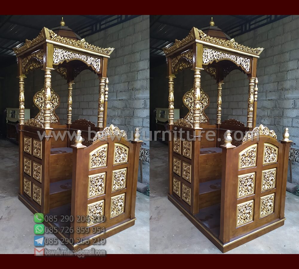 New Mimbar Atap Kubah Ukir