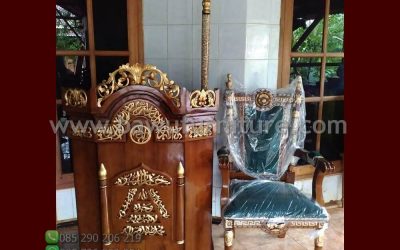 New Mimbar Jati Model Ukir Jepara