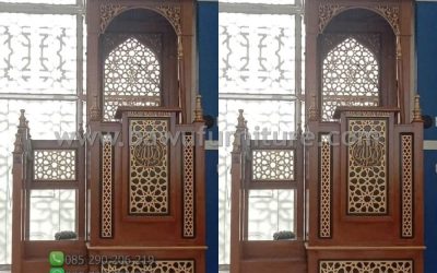 New Mimbar Masjid Atap Kubah Minimalis