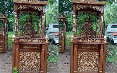 New Mimbar Masjid Jati Model Atap Kubah