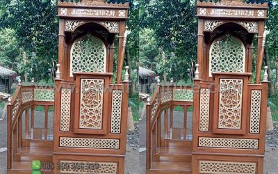 New Mimbar Masjid Model Atap Kubah Jepara