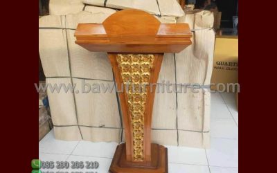 New Podium Kayu Jati Jepara