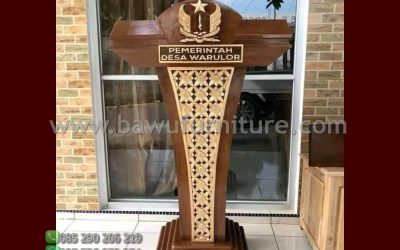 New Podium Kayu Jati Terbaru