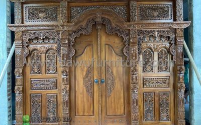 Pintu Gebyok Kayu Jati Karya Ukir Jepara