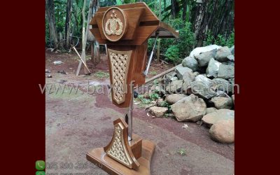 Podium Pidato Polri Model Minimalis