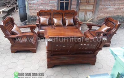 Set Kursi Tamu Gajah Dari Kayu Jati Jepara