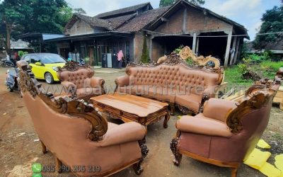 Sofa Tamu Jati Jepara Model Klasik Mewah