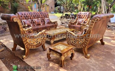 Sofa Tamu Raffi Ahmad Dari Kayu Jati Jepara